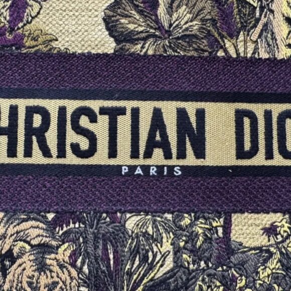 CHRISTIAN DIOR Canvas Embroidered Medium Dioriviera Toile De Jouy Book Tote Mult - Picture 2 of 13